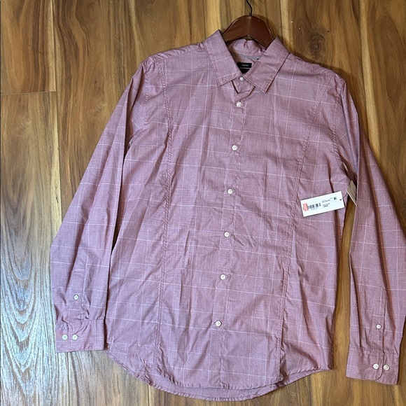 jf j.ferrar Men's red Plaid Button Down Shirt - Picture 1 of 8